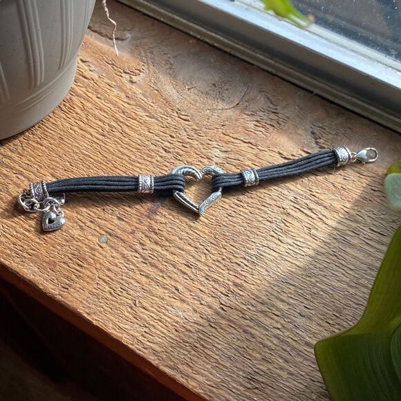 Brighton black‎ and silver Heritage Heart bracelet - Picture 2 of 5